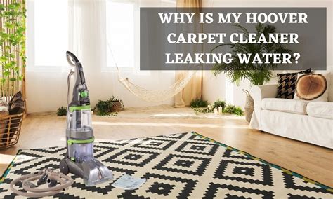 hoover carpet cleaner leaking from bottom|Water is leaking from the cleaner